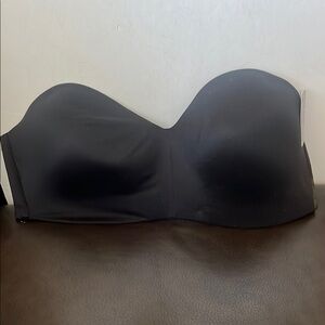 NWT Wacoal Black Staying Power Wire Free Strapless Bra 40C